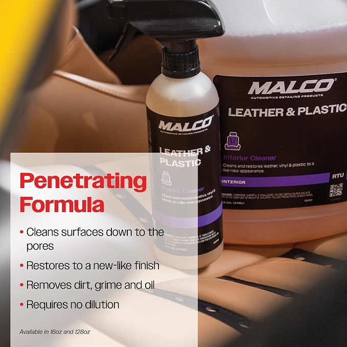 Malco Leather & Plastic Cleaner – Penetrates Deep to Remove Dirt, Grime and - Image 5