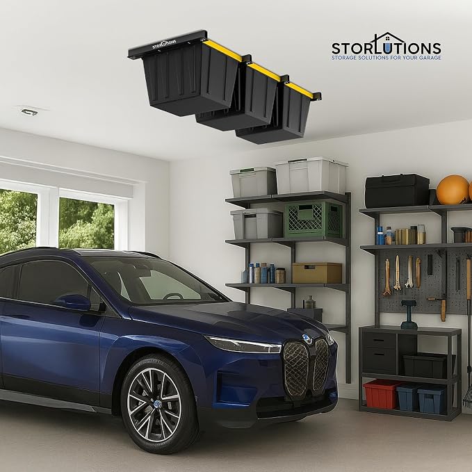 Heavy Duty Adjustable Ceiling Mount Garage Shelving - Image 2