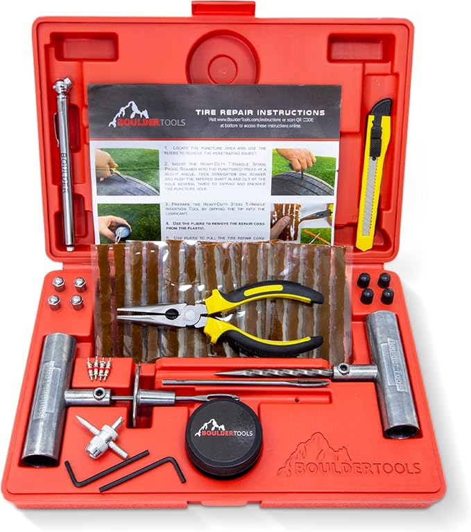 Boulder Tools | Heavy Duty Tire Repair Kit by BoulderTools