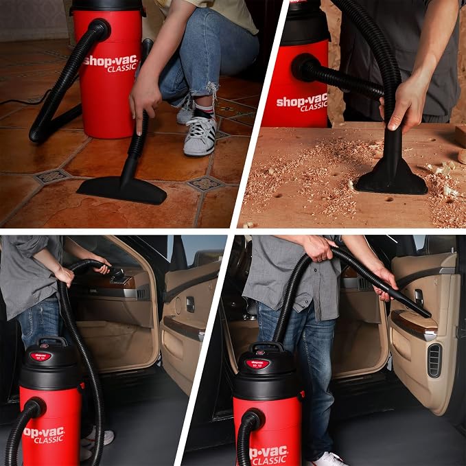 Shop-Vac 5 Gallon 5.5 Peak HP Wet/Dry Vacuum, Wall Mountable Compact Shop Vacuum - Image 7