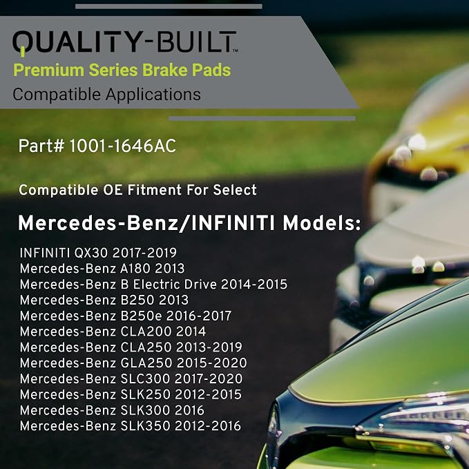Premium Ceramic Rear Brake Pads Compatible - Image 3