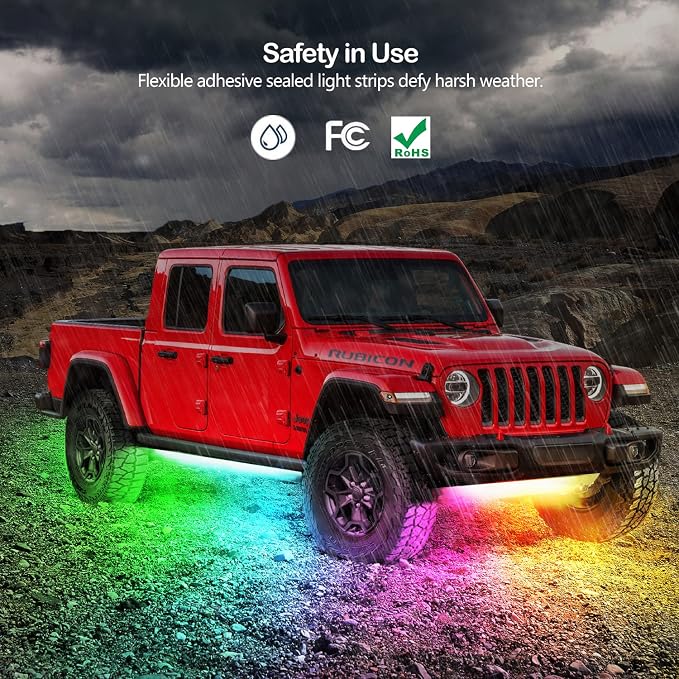 Underglow Led Lights for Cars, Waterproof Underglow Kit for Cars - Image 5