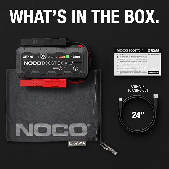 NOCO Boost X GBX55: 1750A UltraSafe Jump Starter – 12V Lithium Battery Booster - Image 7