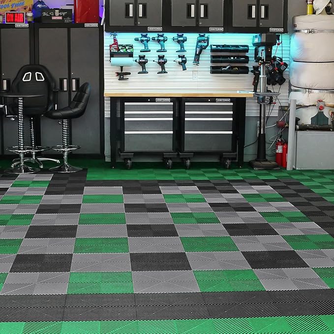VEVOR Interlocking Drainage Mat, 12” x 12” Splicing Drainage Mats, Non-Slip - Image 9