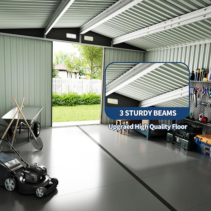 10x12 FT Metal Storage Sheds Outdoor, Metal ToolShed - Image 6