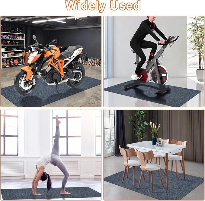 8.5 * 6.6 Ft Heavy Duty Oil Spill Mat, 6.5mm Thickened Large Garage Floor Mat - Image 7