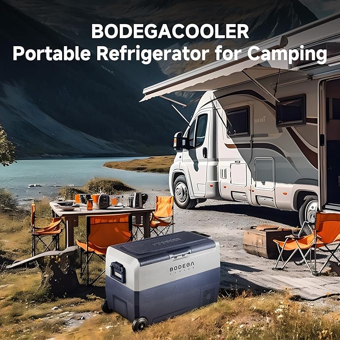 BODEGACOOLER 12 Volt Portable Refrigerator, 53 Quart Car Fridge Dual Zone - Image 2