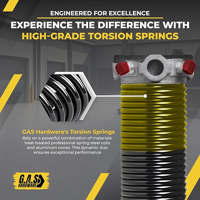 Garage Door Torsion Spring 250x1.75x33 Includes 1” Steel Bearing, Non-Slip - Image 6