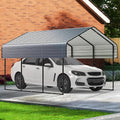 10'x15' Heavy Duty Metal Carport, Outdoor Garage Car Shelter Shade by RealRelax