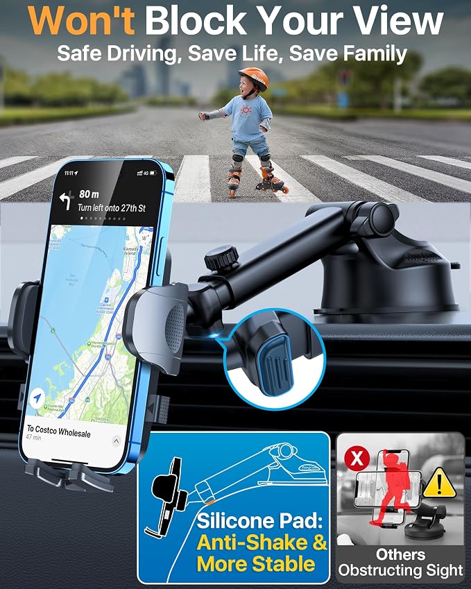 2025 Ultimate Car Phone Mount【98+LBS Strongest Suction & Military-Grade】【Patent - Image 5