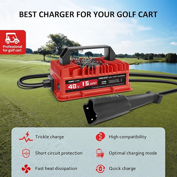 15 Amp 48 Volt Golf Cart Battery Charger - Image 2