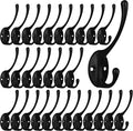 IBosins 30 Pack Heavy Duty Dual Coat Hooks Wall Mounted by IBosins