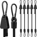 Bungee Cords with Hooks, 60 Inch Adjustable Elastic Bungee Cords with Carabiner by Rugtol