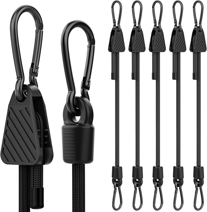 Upgraded Adjustable Bungee Cords by Rugtol