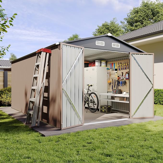 Aoxun 8 x 15FT Outdoor Storage Shed - Image 2