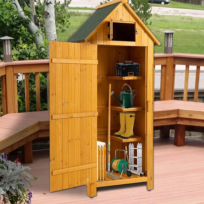 30.3" L X 21.3" W X 70.5" H Outdoor Storage Shed - Image 3