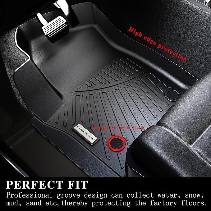 Floor Mats & Cargo Liner for 2024 2025 Mazda CX-90 CX90 PHEV 8 Seats（Not - Image 3