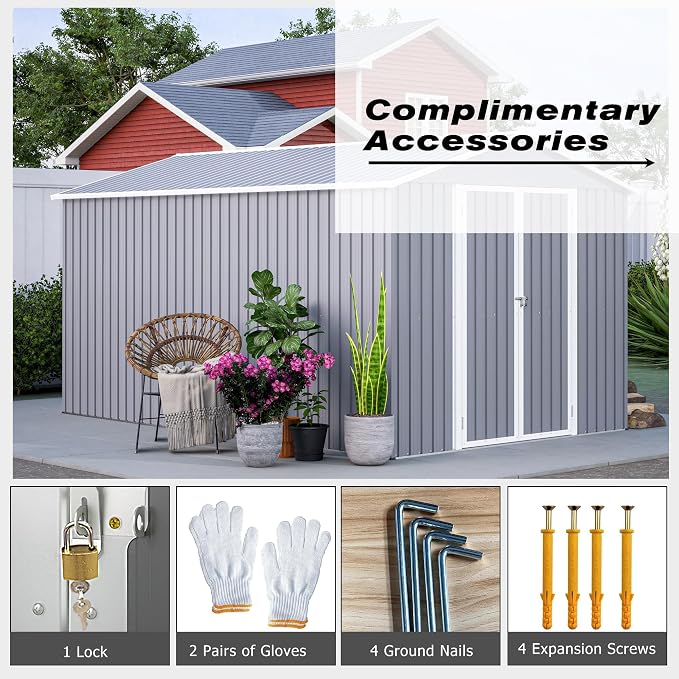 8×12 Ft Outdoor Storage Shed - Image 5