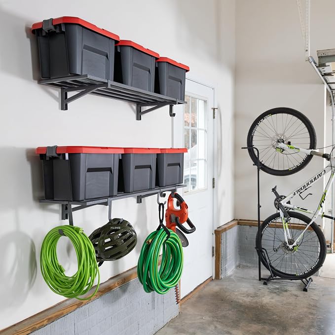 StoreYourBoard 2-Pack Heavy Duty Wall Shelves – Wall-Mounted Garage Storage - Image 9