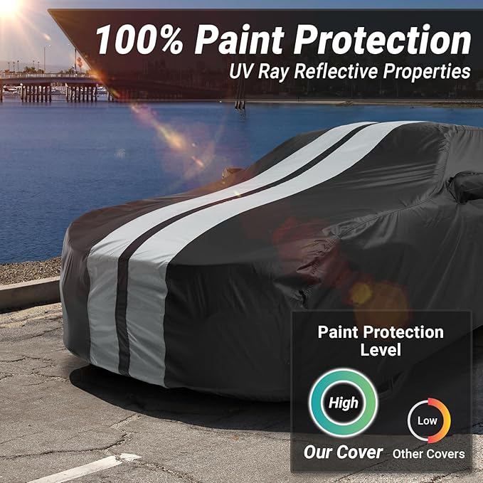 iCarCover Custom Car Cover for Pontiac G5 Waterproof All-Weather Rain Snow UV - Image 3