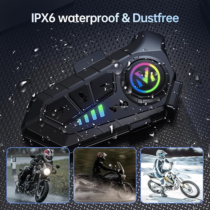 Motorcycle Bluetooth Headset Speaker Skiing Earphone Waterproof Bluetooth - Image 4