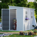 8x4 FT Resin Storage Shed with Floor Window by Restland