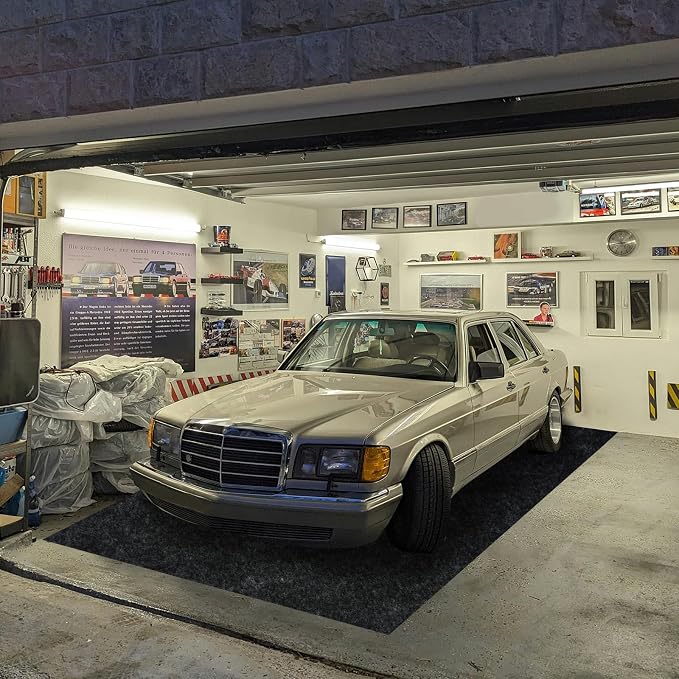 6.6'x 8.5' Garage Floor Mat & Oil Spill Mat, Heavy Duty Under Car Mat by Unknown