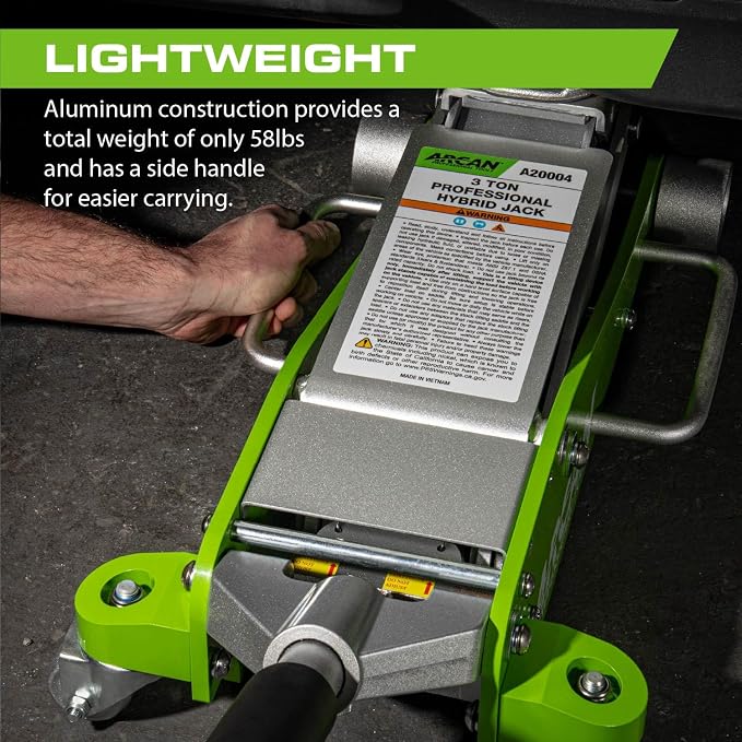 ARCAN Tools 3-Ton Hybrid Heavy Duty Aluminum and Steel Low Profile Floor Jack - Image 5