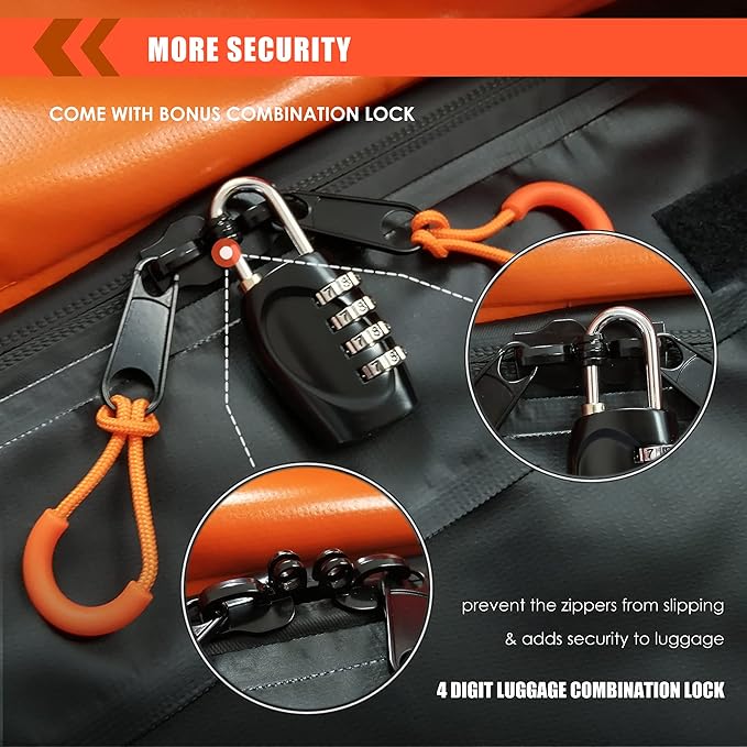 MeeFar Hitch Mount Cargo Carrier Bag Soft Shell 100% Waterproof 15 Cubic Feet - Image 6