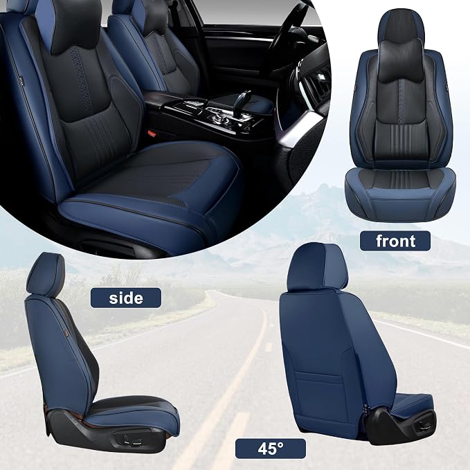 Front Seat Covers, 2 Pieces Universal Seat Covers - Image 8