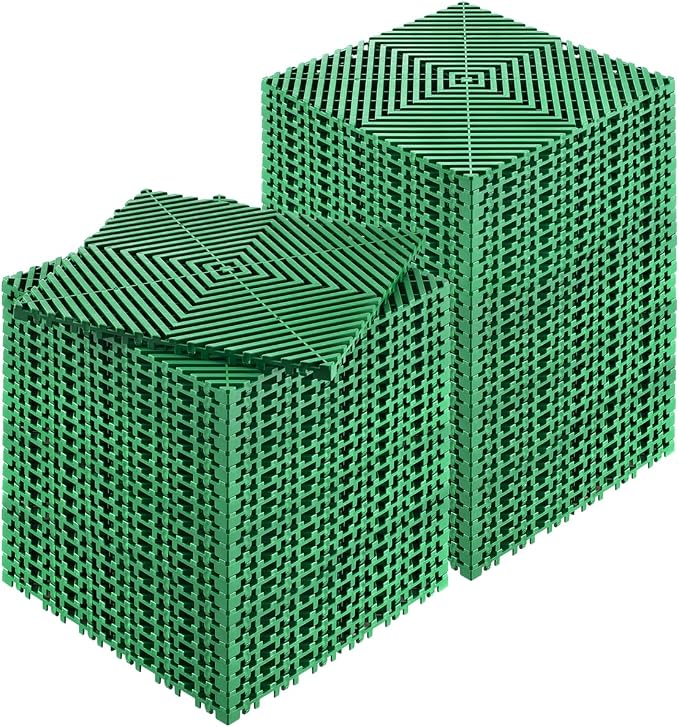 VEVOR Interlocking Drainage Mat, 12” x 12” Splicing Drainage Mats, Non-Slip by VEVOR