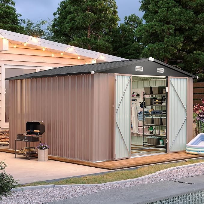 Aoxun 10x10 FT Shed Outdoor Storage Shed - Image 9