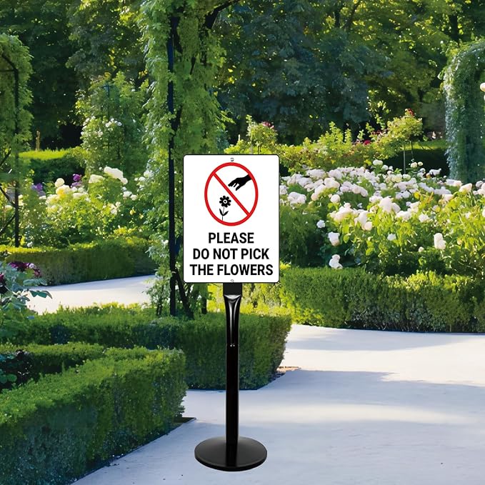 Parking Sign Post with Base - Image 9