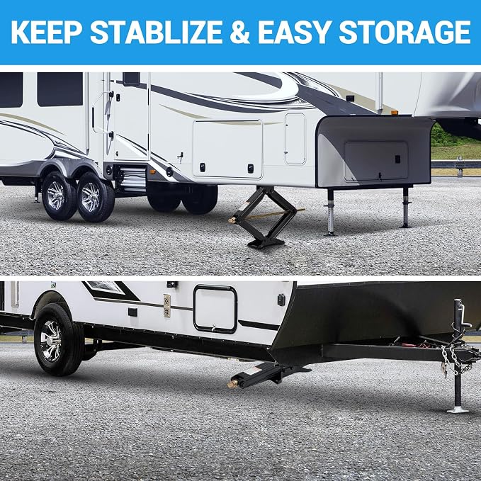 Garvee 24" RV Scissor Jack - 7500lb Heavy Duty Leveling Stabilizer - Image 5