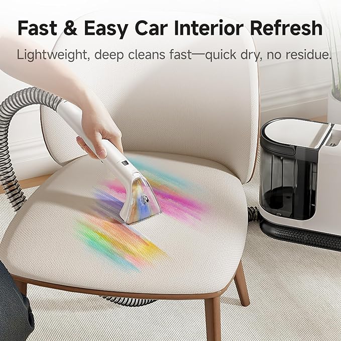 uwant Portable Carpet Cleaner 18Kpa Powerful Suction Spot Upholstery Cleaner - Image 5