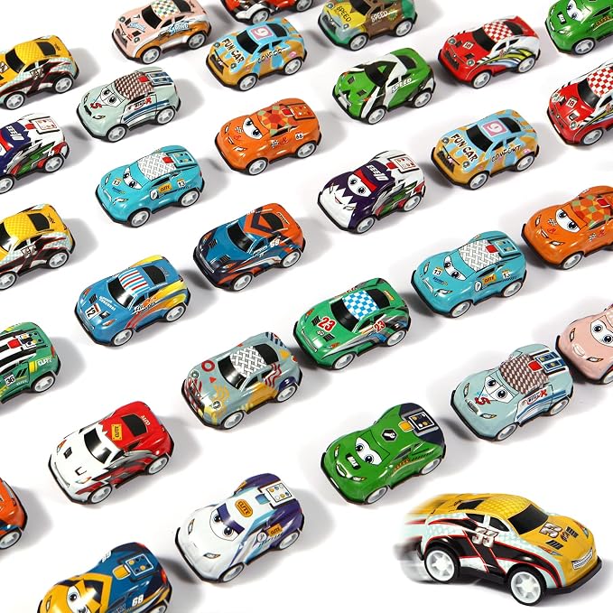 36PCS Mini Pull Back Cars for Kids Toddlers 3-5 4-8 Years Old, Race Cars Party by Aruytps