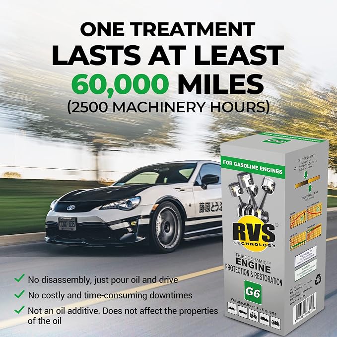 G6 Engine oil Treatment; For Gasoline Engines - Image 7