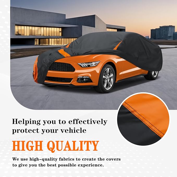 in Full Exterior Car Cover All Weather, Waterproof, UV Resistant, Fit Coupe - Image 5