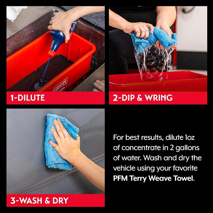 Griot's Garage Rinseless Wash for Car Cleaning and Detailing, No-Rinse Vehicle - Image 4