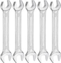HARFINGTON 5pcs Double Open End Wrench 8mm x 10mm Metric 15 Degree Offset Angle by HARFINGTON