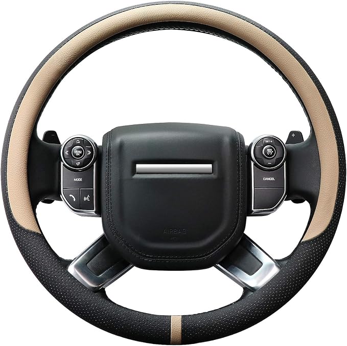 COFIT Breathable Car Steering Wheel Cover 16 inch Auto Universal Leather Wrap by COFIT