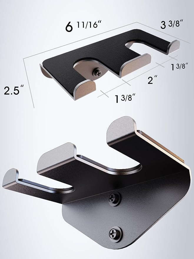 VAIIO Single Olympic Barbell Hanger, Garage Gym Bar Wall Rack, Vertical Barbell - Image 2