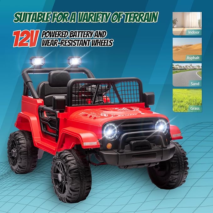 JOYMOR 12V Kids Ride on Truck - Image 6