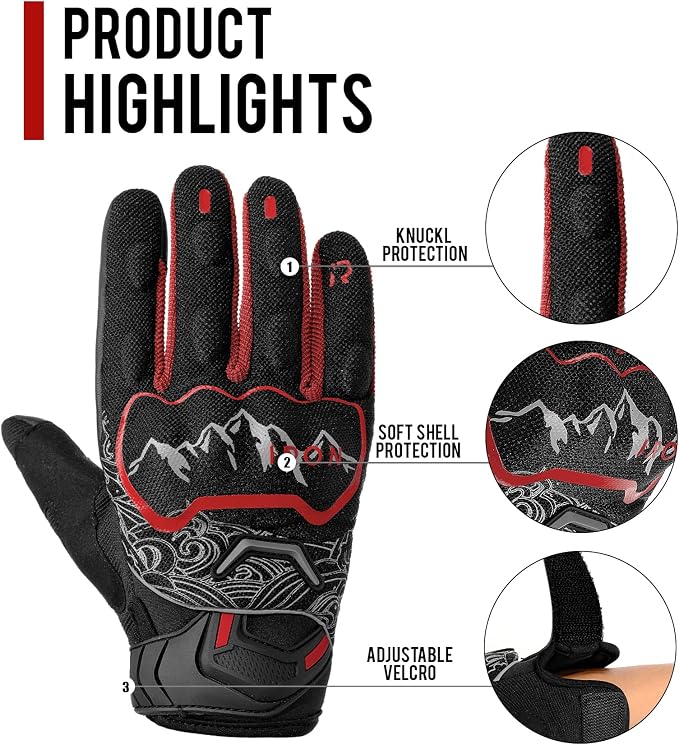 BORLENI Motorcycle Gloves Motorbike Glove - Image 3