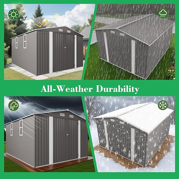 10x12 FT Outdoor Storage Shed - Image 6