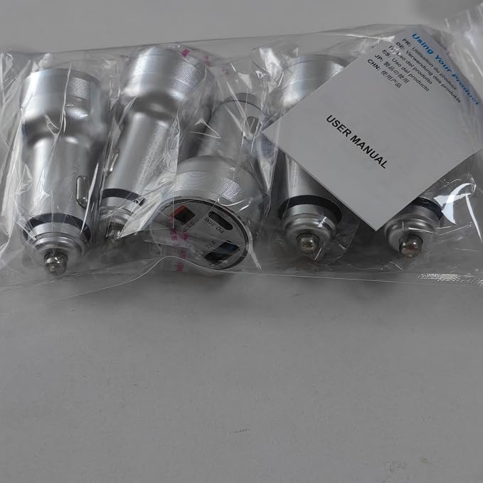 65W Car Phone Charger USB C, 5 Pack 4-Port Cigarette Lighter Adapter, 12V USB C - Image 12