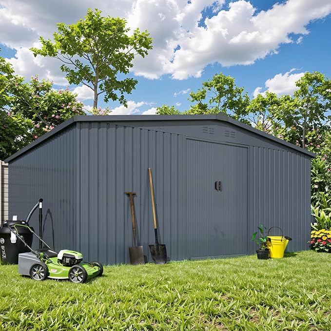 AECOJOY 12' x 14' Outdoor Storage Shed - Image 2