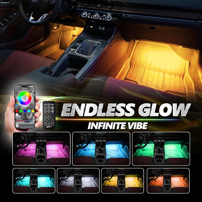 OPT7 Aura Pro 6PC Double LED Interior Strip Lights - Image 5