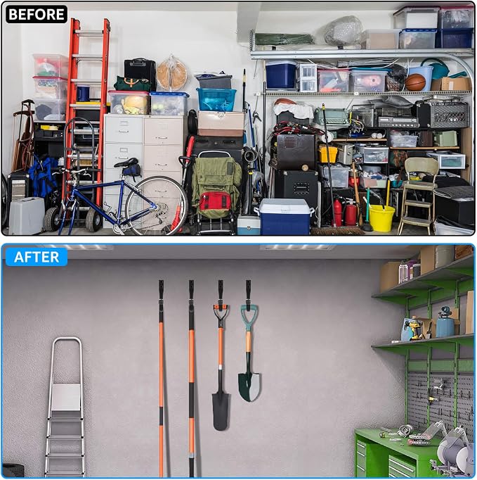 24 Pack Heavy Duty Garage Storage Utility Hooks 3.35" Kayak Wall Hangers Ladder - Image 7