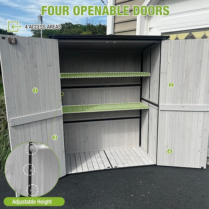 GUTINNEEN Outdoor Storage Shed - Image 5